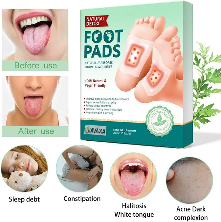 Premium Natural Detox Foot Patches For Weight Loss & Overall Wellness Pack Of 10[BUY 1 GET 1]