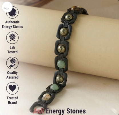 Rinmukteshwar Siddh Metal Dhan Yog™ Bracelet (Matte Black)