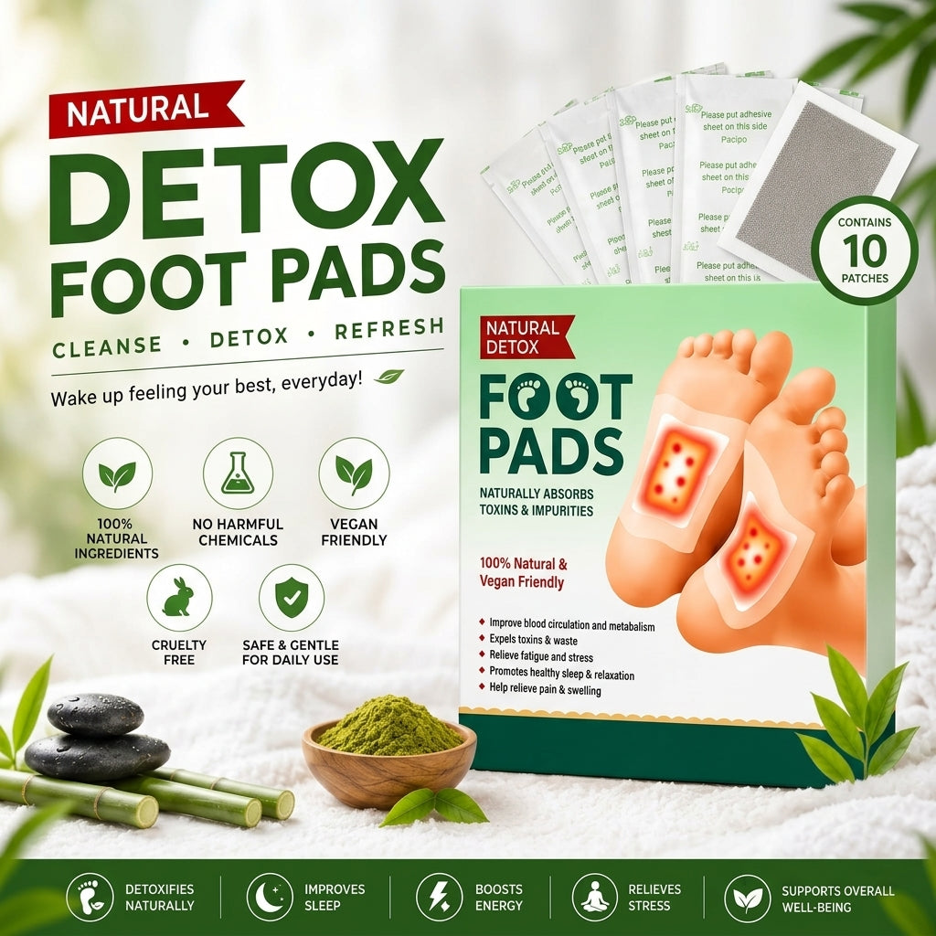 Premium Natural Detox Foot Patches For Weight Loss & Overall Wellness