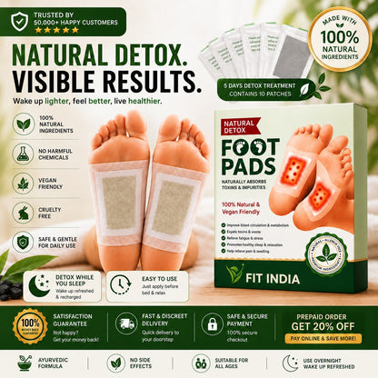 Premium Natural Detox Foot Patches For Weight Loss & Overall Wellness
