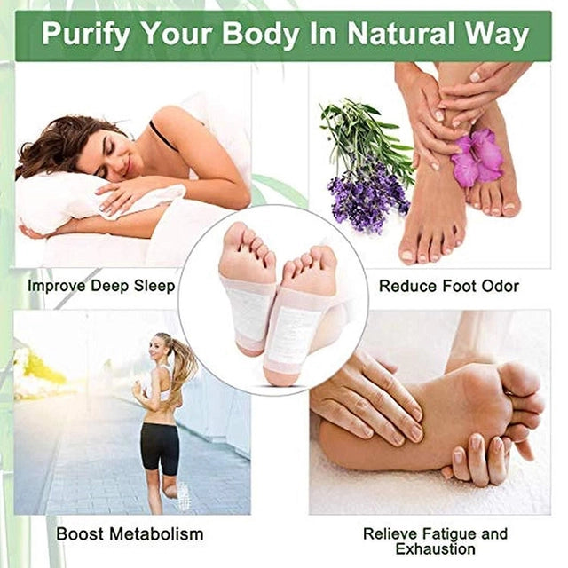 Premium Natural Detox Foot Patches For Weight Loss & Overall Wellness Pack Of 10[BUY 1 GET 1]